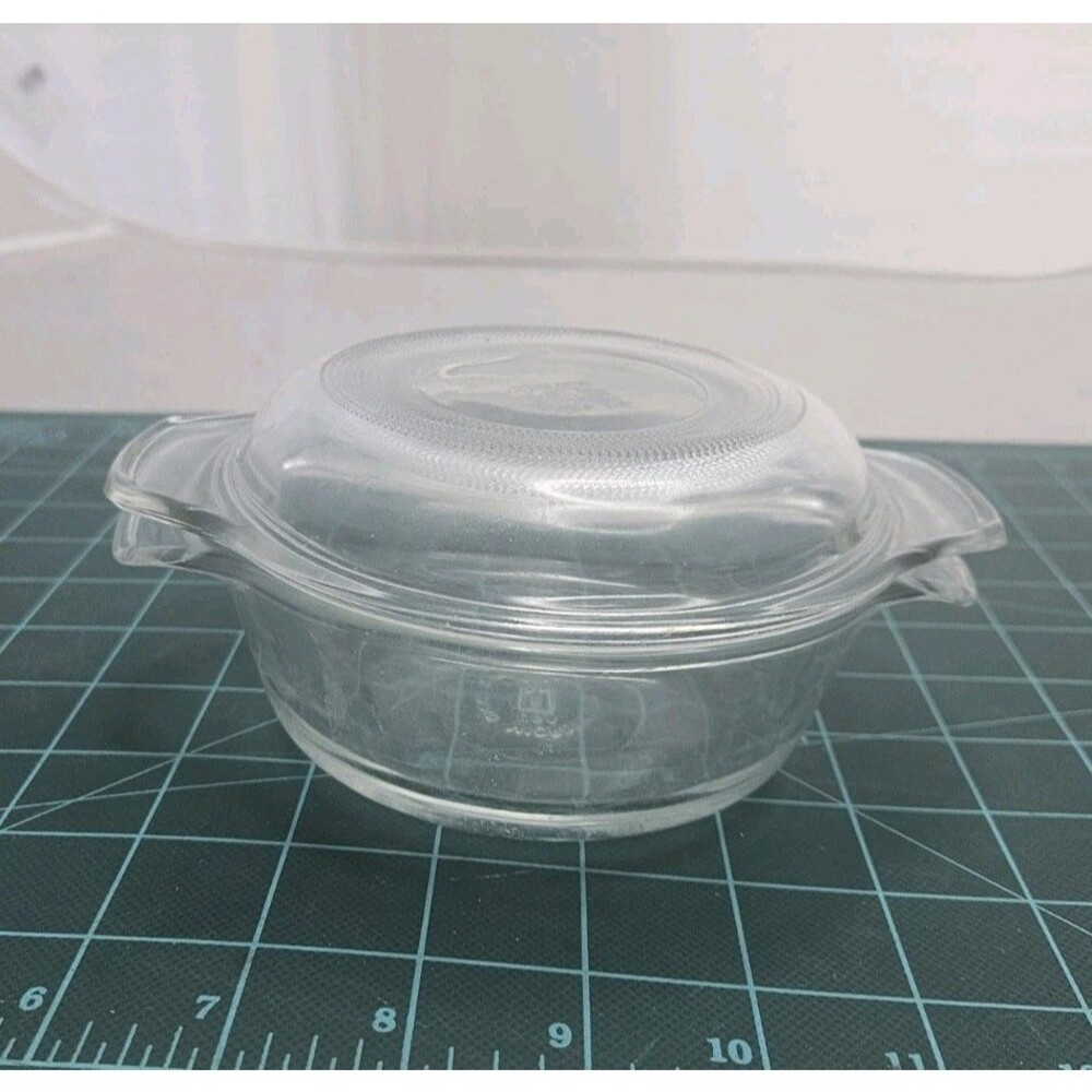 Vintage Anchor Hocking 12 oz Casserole Dish with Lid Made in the USA
